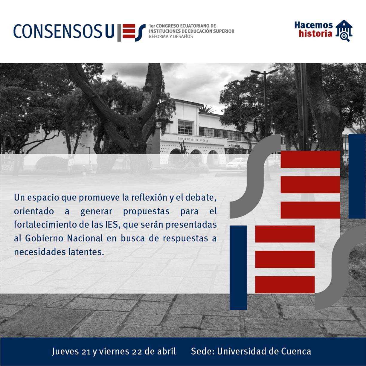 Afiche del congreso CONSENSOS - U
